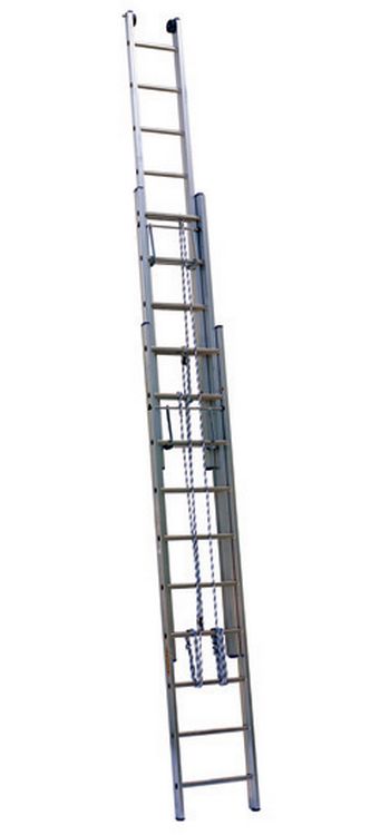 BC 2x18 - выдвижная 2-х секционная алюминивая лестница